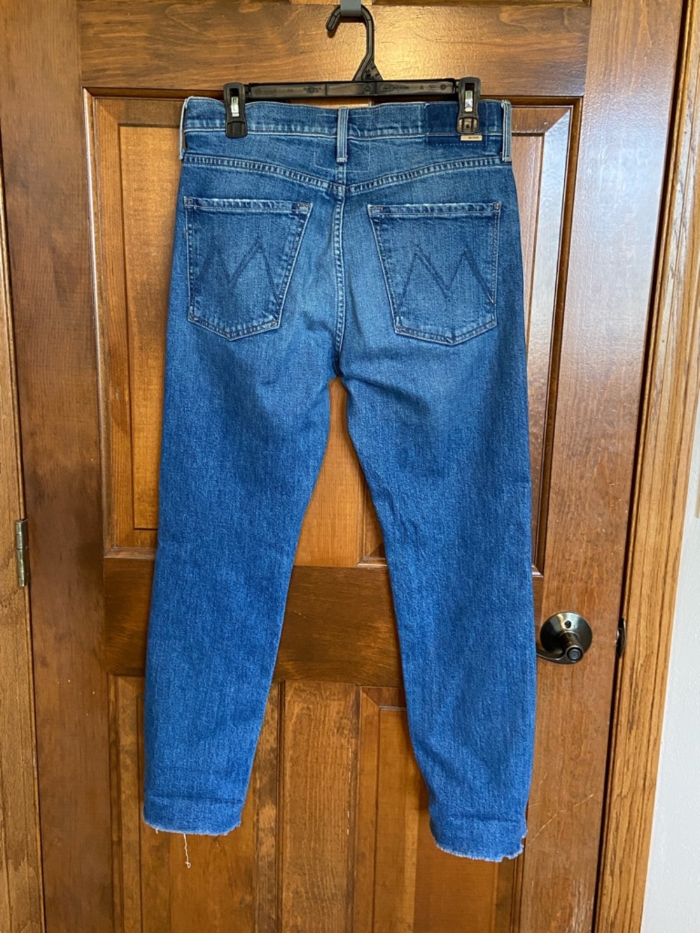 MOTHER SUPERIOR SCRAPPER CUFF ANKLE FRAY RUNNING W/ SCISSORS Button fly Size 27 - Picture 4 of 15